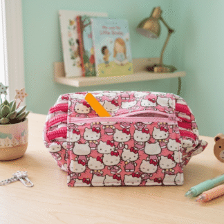 Estuche Escolar Modelo Hello Personalizable - 3 Compartimentos con Cremallera | SuRoKa Handmade