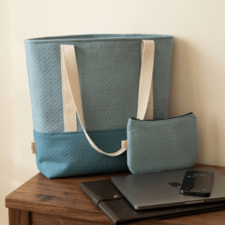 Conjunto Maxi Bolso Viena + Neceser Nenúfar en Loneta OEKO-TEX