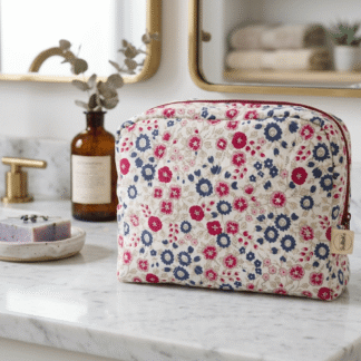 Neceser Cuadrado Eliot - Hecho a Mano con estampado Flores