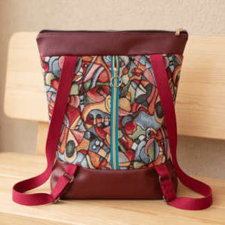 Mochila Antirrobo Habana Artesanal Modelo Polipiel Vino – Polipiel y Gobelino OEKO-TEX