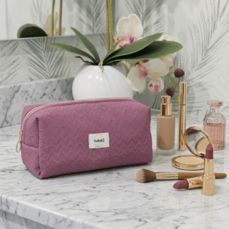 Neceser Rectangular Acolchado de Algodón 100% OEKO-TEX Hecho a Mano Serie Beauty Block