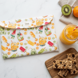 Bolsita Reutilizable para Sandwich Ecológica Helados Hecha a Mano | Alternativa Zero Waste