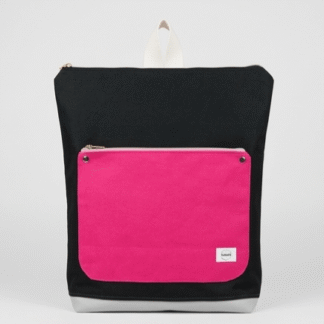 Mochila Impermeable - Modelo Urban KODURA Negra - Rosa Artesanal | Resistente y Duradera