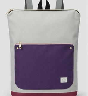 Mochila Impermeable - Modelo Urban KODURA Morada - Gris Artesanal | Resistente y Duradera