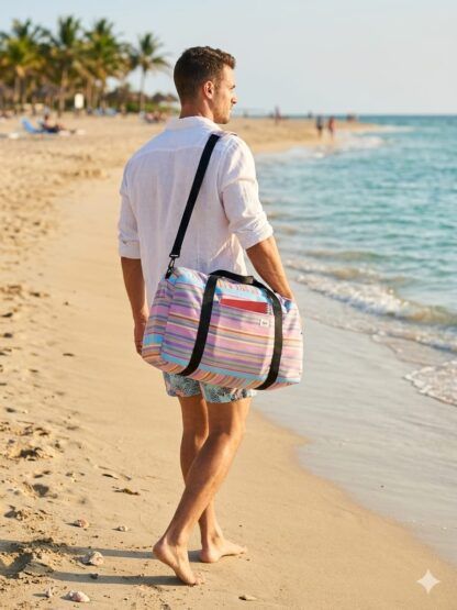 Bolsa de tejido panamá de algodón