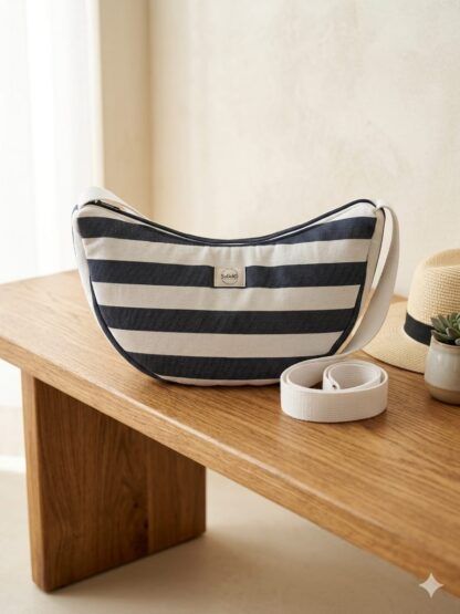 Bolso a rayas repelente al agua